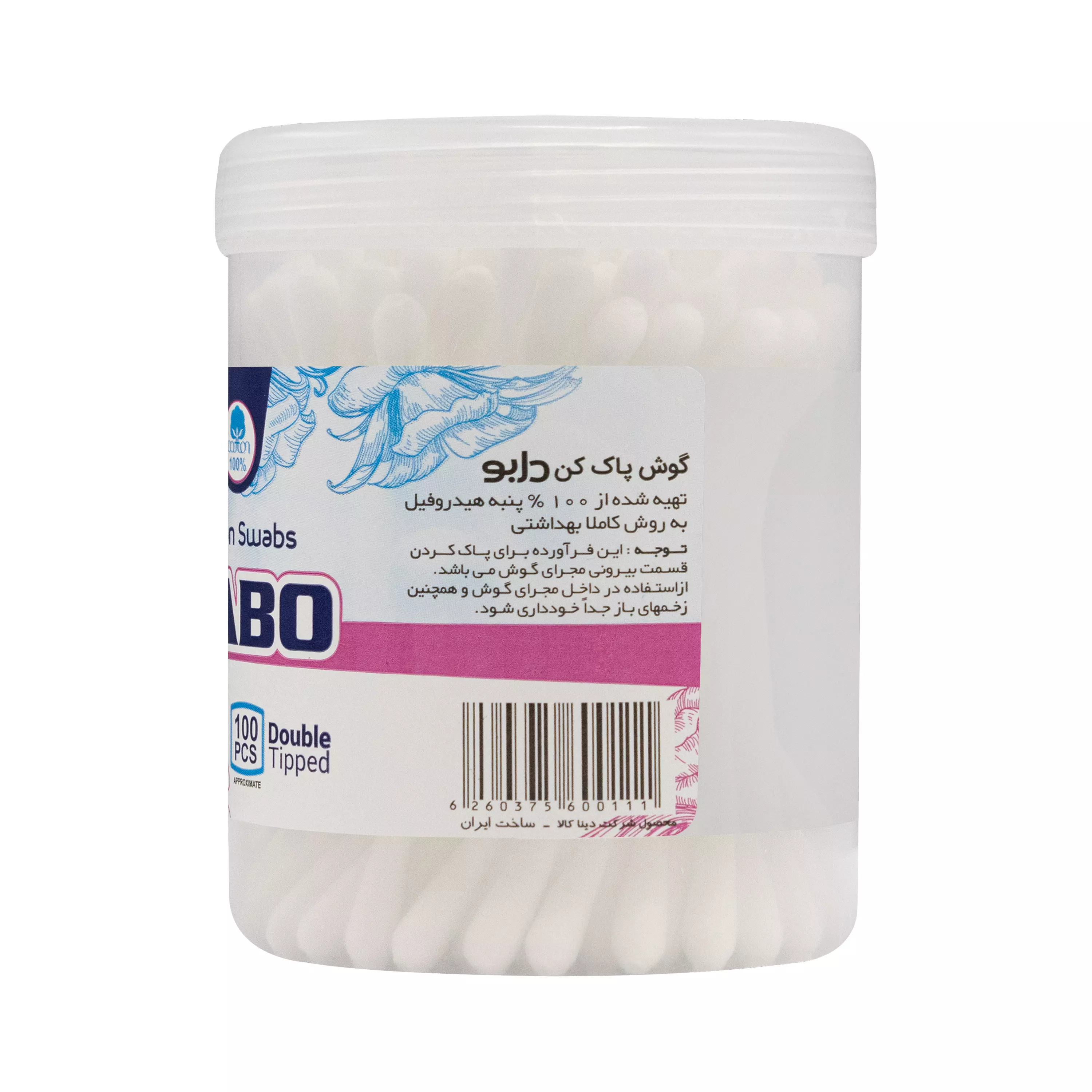 گوش پاک کن 100 عددی دابو
